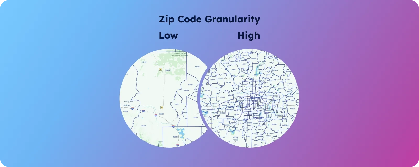 GeoPostcodes - zip code granularity
