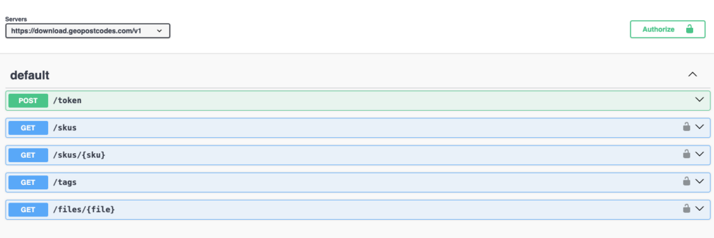 GeoPostcodes-Download API