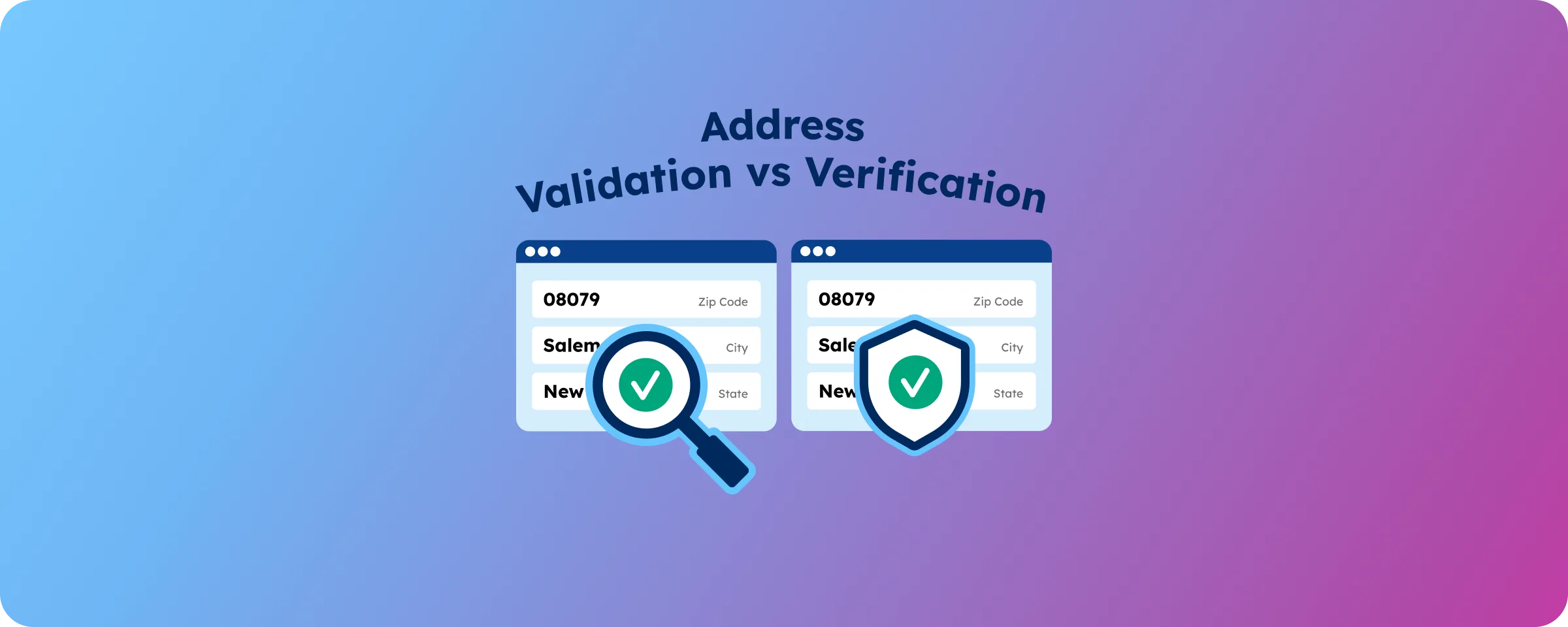GeoPostcodes address validation vs verification