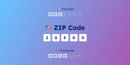 GeoPostcodes-Zip-code-formats
