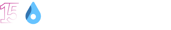 GeoPostcodes 15th anniversary logo