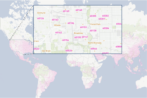 Postal code database - GeoPostcodes