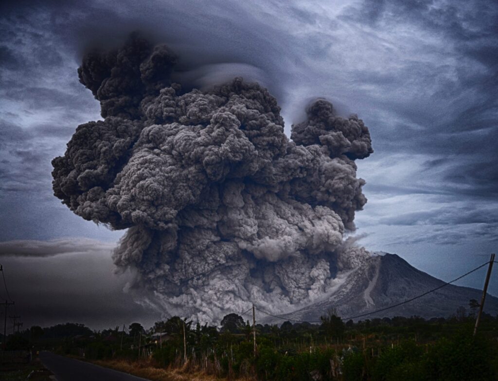 Volcano eruption by Yosh Ginu