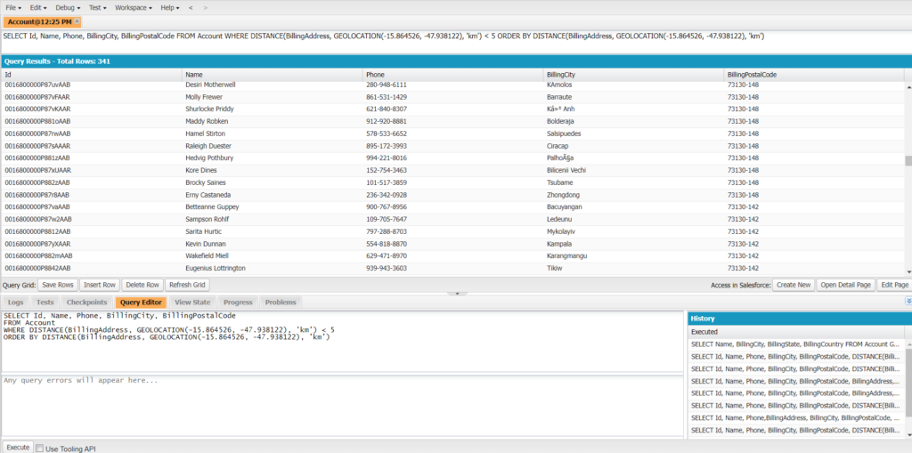 Location-based SOQL