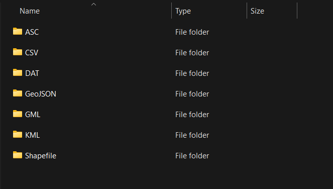 Zip code data file structure