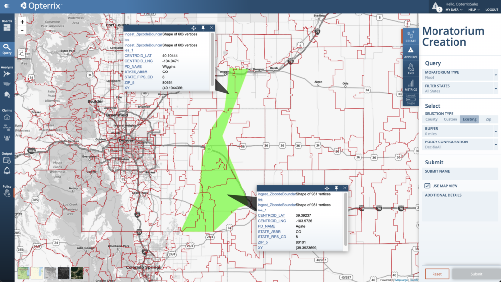 GeoPostcodes - Flood Moratorium Automation by Opterrix