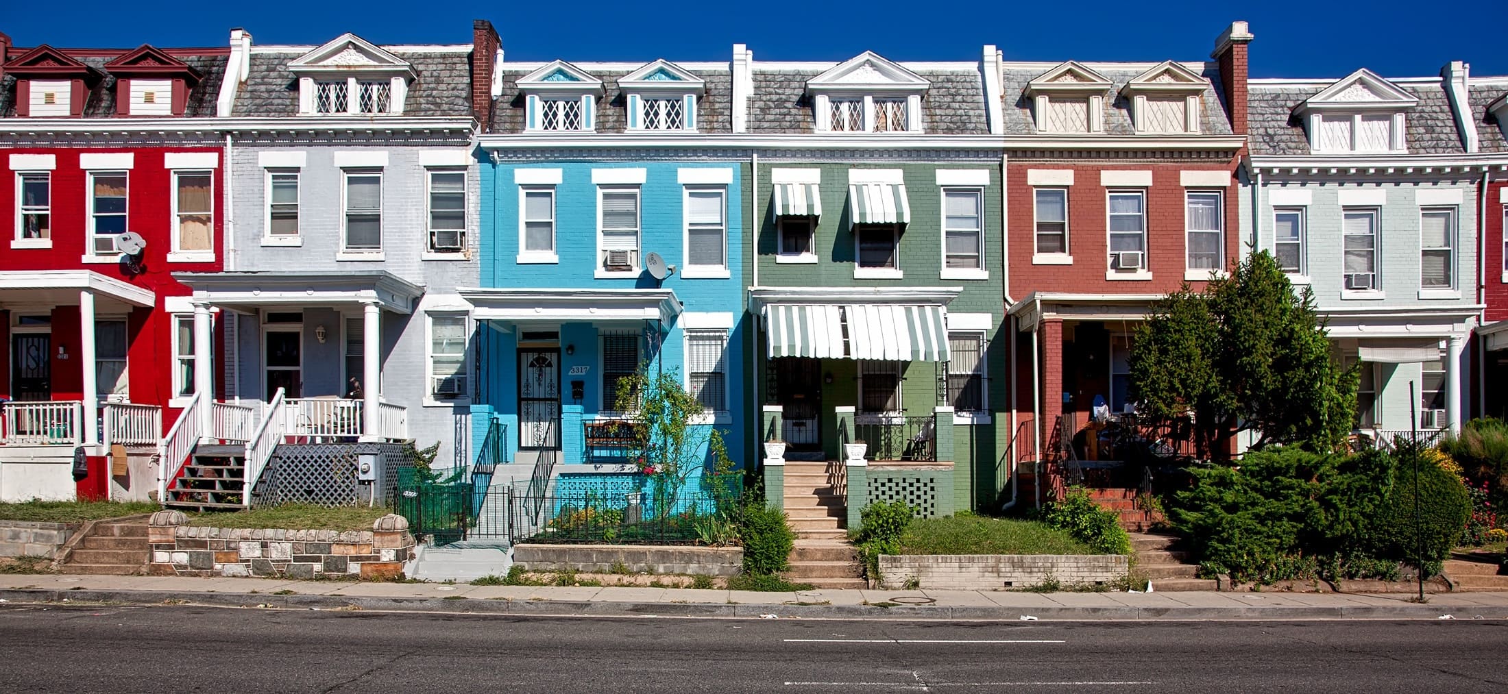 houses in a street