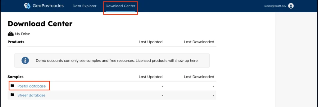 GeoPostCodes postal database