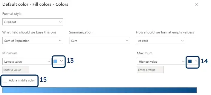 power bi modify value colors