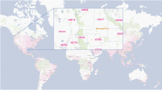 GeoPostcodes - Postal database visual