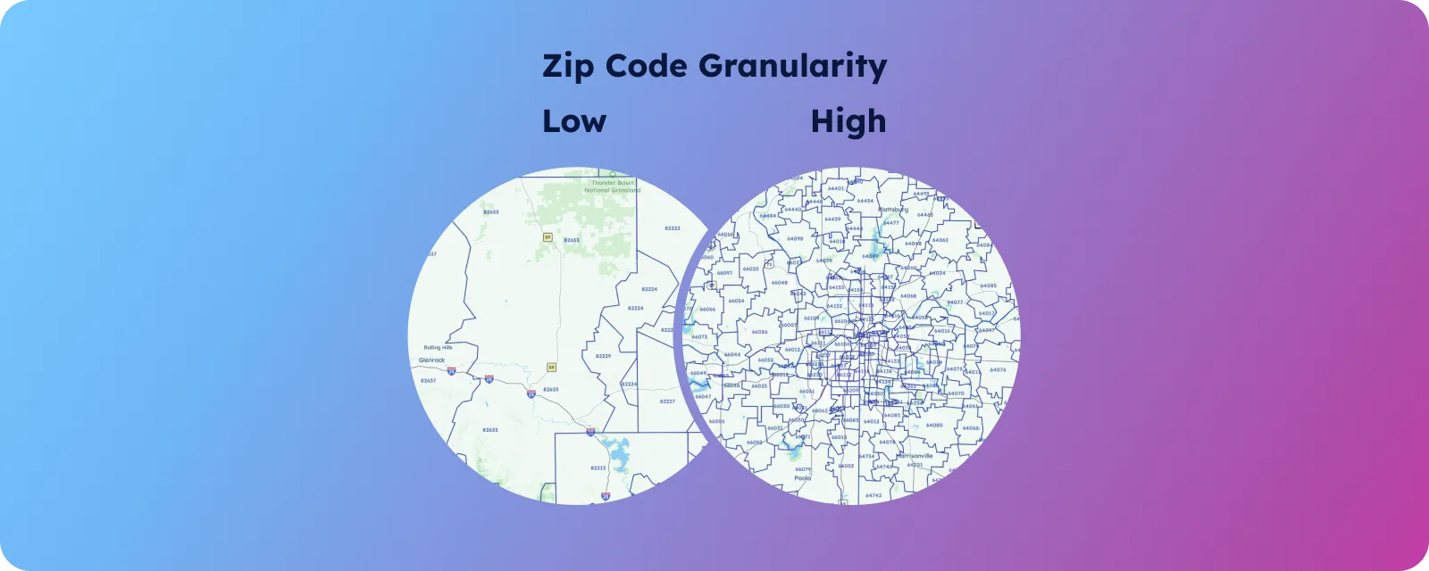 GeoPostcodes - zip code granularity